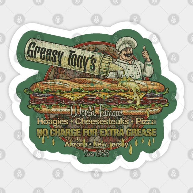 Greasy Tony's 1968 Sticker by JCD666